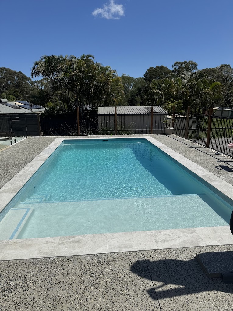 Sunlit Family Pool
